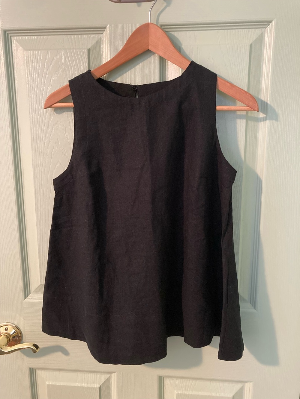 Banana Republic linen blend Black Sleeveless Tank Top